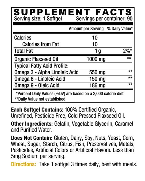 omega xl nutrition label|omega xl where to buy.